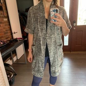 Cozy chenille bathrobe robe jacket xs s boutique